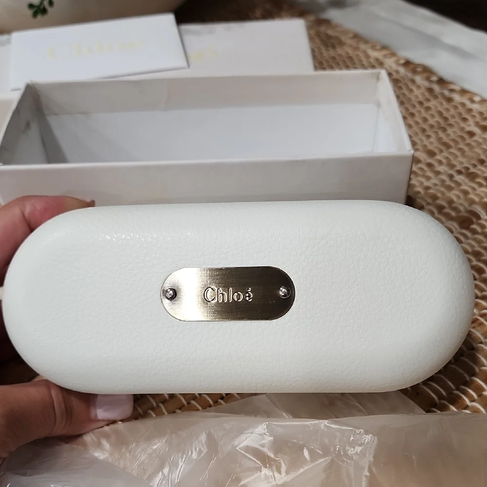 NEW CHLOE CH0031SA 002 59mm Pink Gold Oversized Sunglasses Italy - Picture 8 of 14